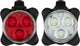 Set illuminazione per bicicletta Get Go LED ricaricabile - tri-LED 45 -