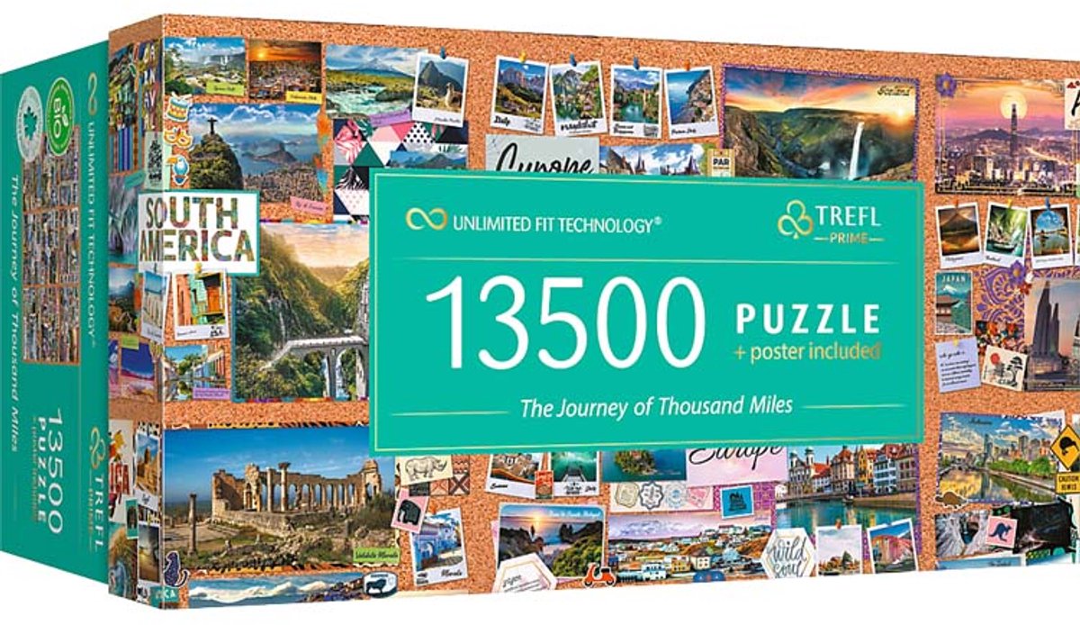 Puzzle Trefl il viaggio di mille miglia fsc mix 70% - 13500 pezzi.