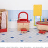 Baño de muebles de casa de muñecas de Goki