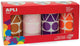 Set adesivi Apli gomets 4 parti forme geometriche multicolori (4 parti)