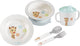 Sophie de giraf maaltijdset - kinder servies - kinderbord - drinkbeker - kom - kinder bestek - vaatwasser bestendig - vanaf 6 maanden - 5-delig - beige blauw