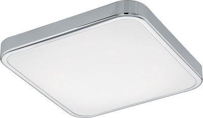 Eglo Batholino manilva 1 - lampada da parete - 1 luce - cromo - bianco