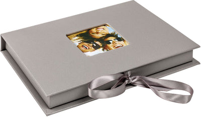 Walther fb-112-x fun - caja para guardar fotografías - tamaño 20 x 15 x 3 cm - 70 fotos 13 x 18 cm - gris