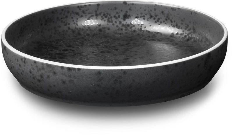 Medard de noblat - granito aster - piatto fondo 22 cm - 6 pezzi - gres