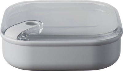 Omada - pull box portapranzo quadrato basso 1 litro - polipropilene - grigio -