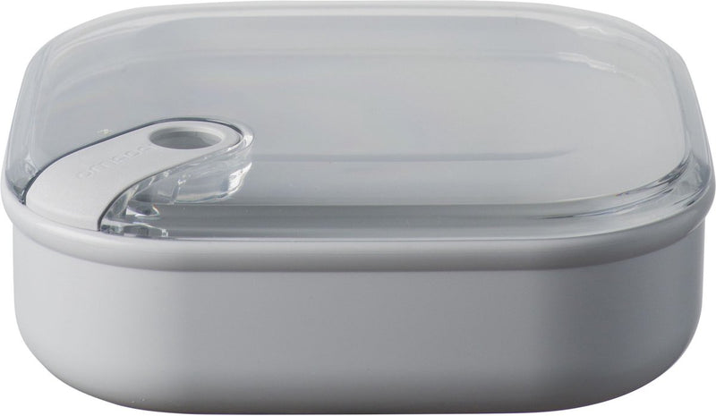 Omada - pull box portapranzo quadrato basso 1 litro - polipropilene - grigio -