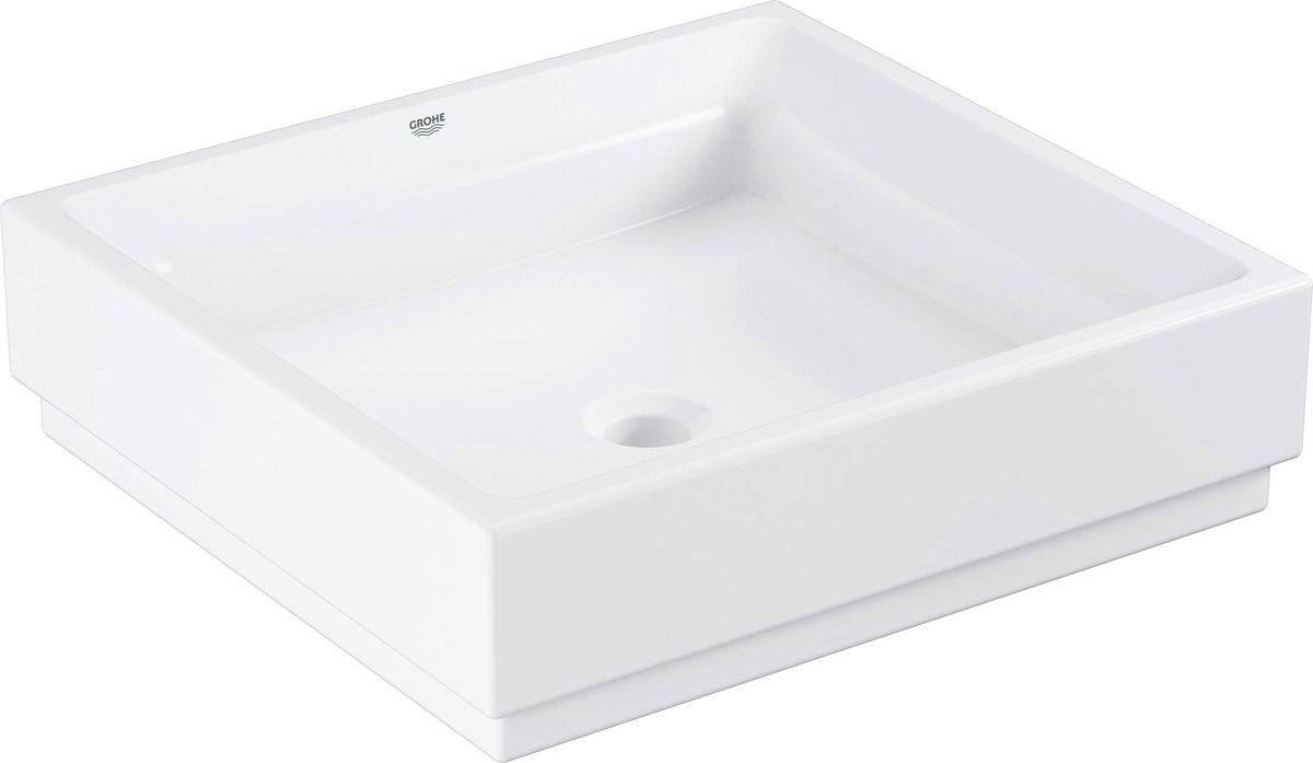 Lavabo in ceramica Grohe cube 50 - ceramica - 50 x 47 cm - rivestimento antibatterico - bianco