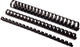 Pack 100 canutillos negro 5347307 compañeros plastico a4 16mm