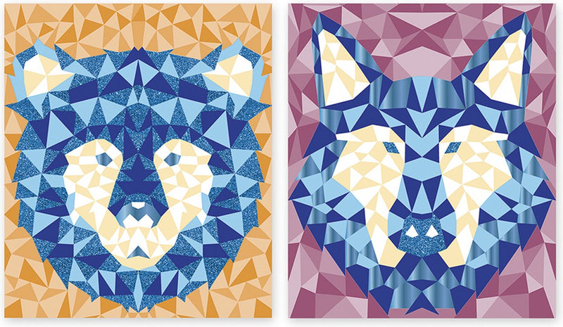 Janod - mysterix - pegatinas de espuma de mosaico - animales del bosque