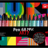 Penna stabolo 68 MAX ARTY Felf -Tip Penna con spesso picco di scalpello 20 colori