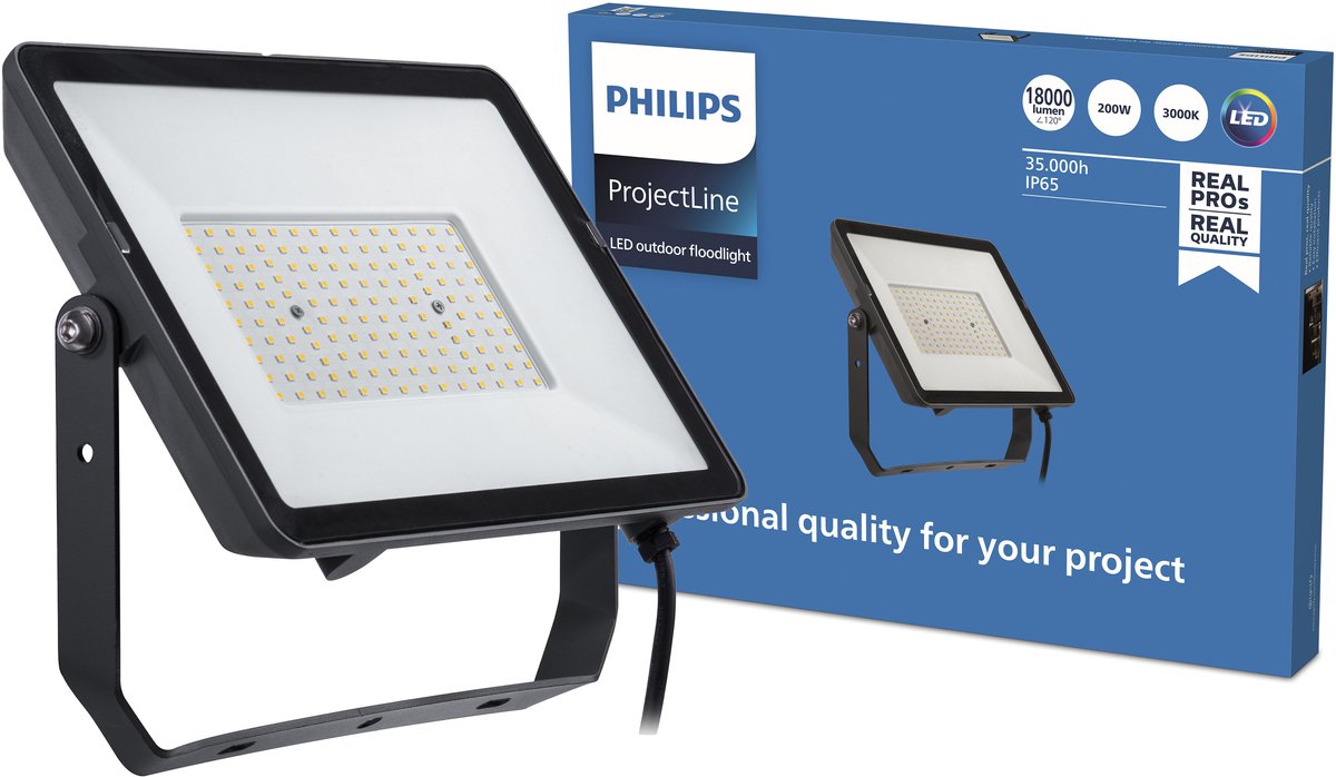 Faretto Philips LED Philips Projectline - 200 W - luce bianca calda