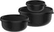 Set contenitori Mepal 3 pezzi Lumina - 2,5 l - contenitore per microonde con coperchio - nero nordico