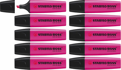Stabilo boss original - resaltador - máxima calidad - lila - caja de 10 piezas