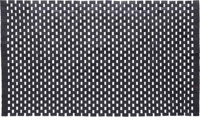 Sealskin woodblock - badmat 52x90 cm - 100% gerecycled hout - teak zwart