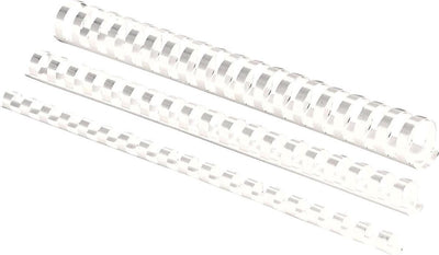 Pack 100 canutillos blanco 5345805 compañeros plastico a4 10mm