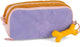 Pietre e ossa Rowan 2.0 - astuccio - astuccio per bambini - 3 scomparti - velluto a coste - miele lavanda
