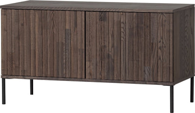 Mobile TV in legno nuovo inciso - frassino - espresso - 56x100x44