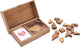 Corazón de tangram doble de Longfield – juego de rompecabezas de madera – juego de pensamiento educativo – forma de corazón de tangram – acertijo lógico – corazón de ángel