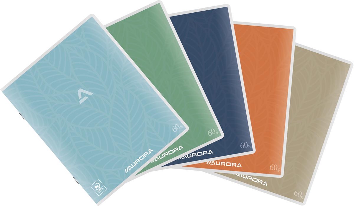 Aurora writing 60 notebooks 200 pages, squared 5 mm 10 pieces