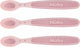 Nûby - cucchiaini morbidi e termosensibili per neonati - rosa - 3 pezzi - 3+ mesi