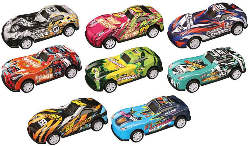 Juego de volteretas hacia atrás para autos de carreras - 3 piezas.