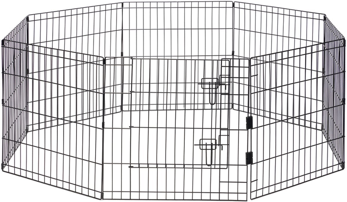 Beeztees Puppyren Ted - Premium - Con Porta - 8 Pezzi - Pannello 60x60 cm Per Interni Ed Esterni