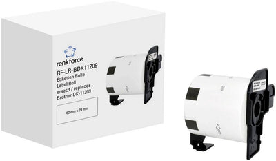 Renkforce rf-6027500, wit, zelfklevend printerlabel, doorlopend etiket, rol, papier, direct thermisch