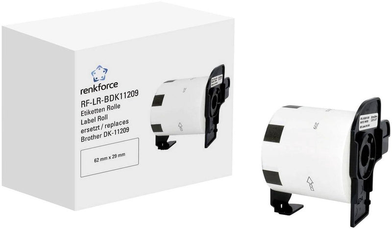Renkforce rf-6027500, wit, zelfklevend printerlabel, doorlopend etiket, rol, papier, direct thermisch