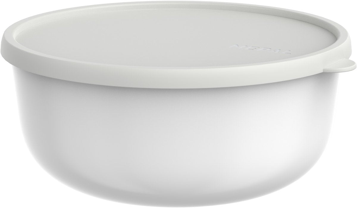 Contenitore Mepal Lumina - 3 l - contenitore per microonde con coperchio - bianco