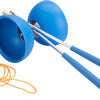 Engelhart diabolo van rubber met metalen stokjes - blauw
