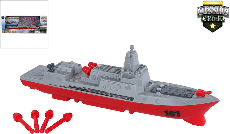 Buque naval de control de misión con función de disparo, 24 cm