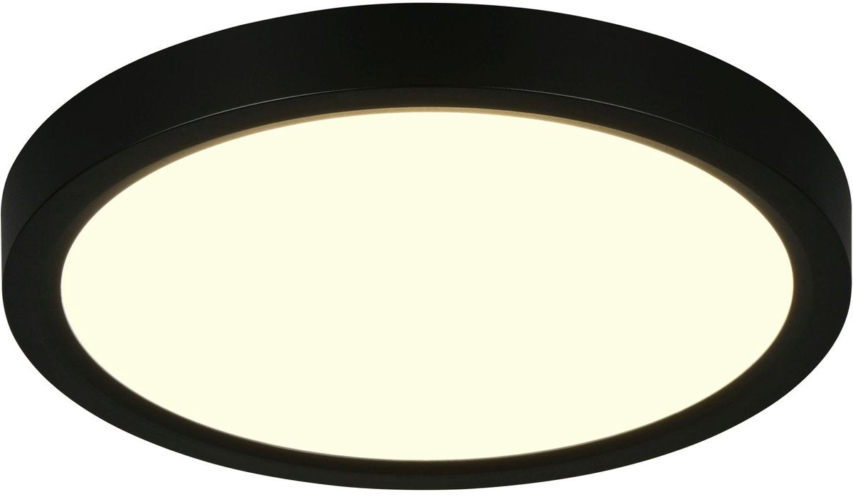 Rl live your light reality draco - lámpara de techo - negro mate - incl. 1x SMD 18 W - regulable con interruptor - montaje en pared y techo - función de memoria mediante el interruptor de pared - fácil de colocar - interruptor DIP