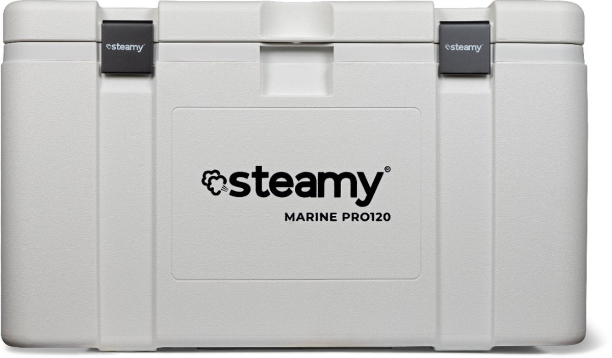 Steamy marine pro 120 - grote koelbox - extra goed geïsoleerd - 120 liter - wit