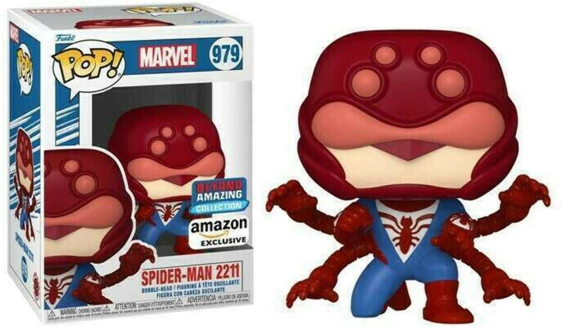 ¡Funko pop! marvel spider-man 2211 #979 - más allá de la increíble colección grial exclusivo de amazon