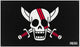 Bandera unisex de One Piece Piratas del pelo rojo - multicolor - estándar