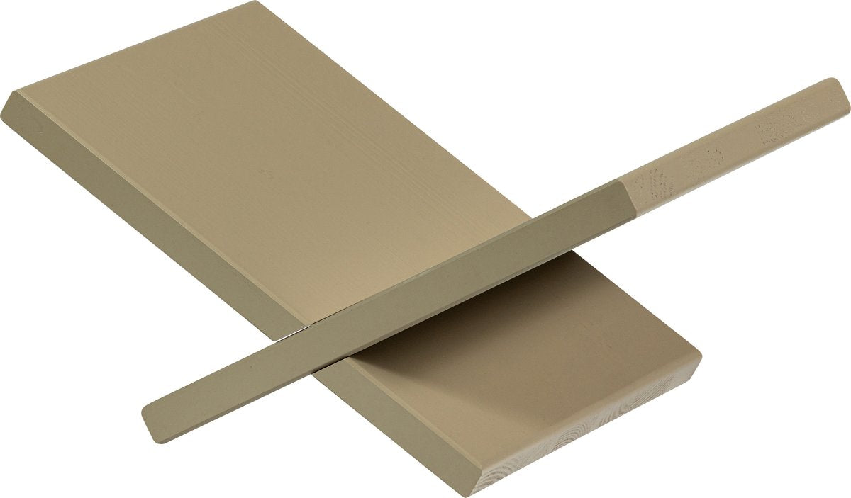 Woood jet boekenstandaard - grenenhout - mud - 19x40x26