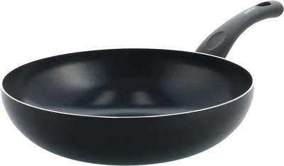 Kochstar essenz black ceramic wok pan - 28cm - 3.57l - pfas-free - induction wok pan - induction pan - ceramic non-stick coating - cooling handle - oven safe up to 130° c - black