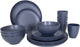 Bo-camp - industrial - servies - orville - 16 stuks - blauw