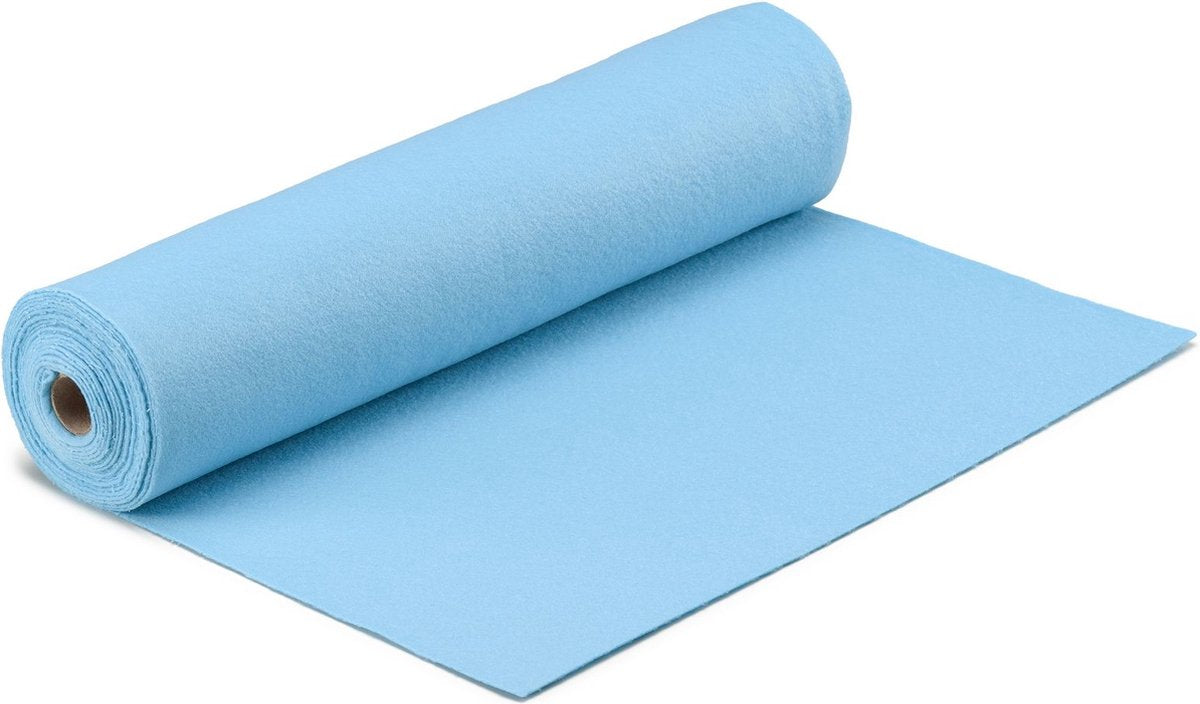 Feltro Vaessen creative su rotolo - azzurro - 1 mm - 45 cm x 5 m