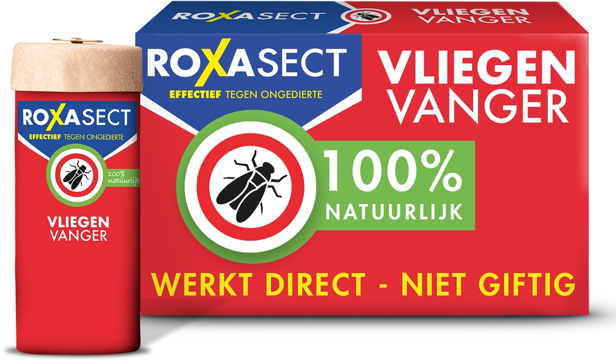 Roxasect vliegenvanger plakstrip - ongedierteval - vliegenval - 4 stuks