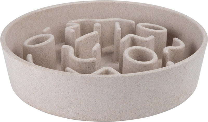 Comedero lento de bambú District 70 beige - comedero para perros - ø28 cm