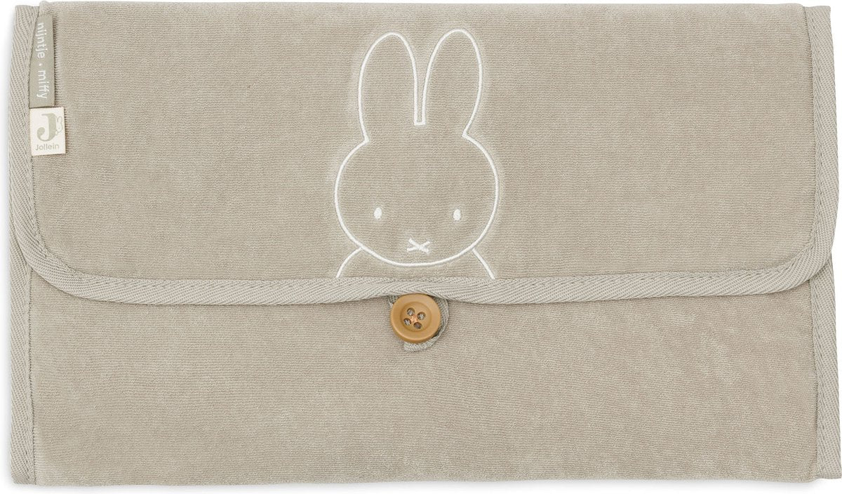 Fasciatoio Jollein x Miffy in spugna Miffy - verde oliva