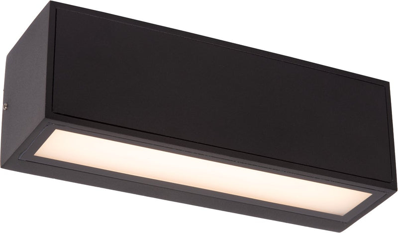 Lucide sutton - aplique - energía solar - led - 1x1.5w 2700k 3000k - ip54 - sensor día noche - negro