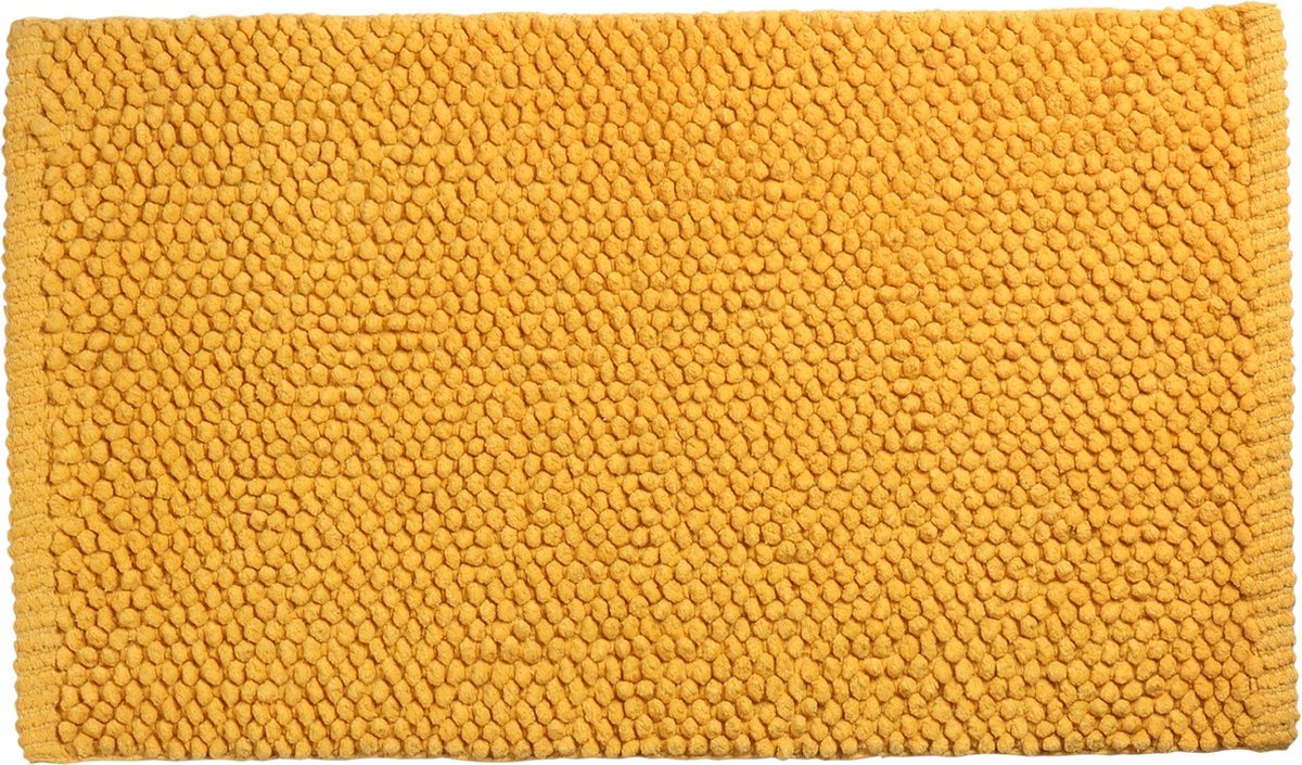 Tappetino da bagno Differnz popcorn 50x80 cm ocra