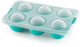 Lékué ijsblokjesvorm xl met deksel - rond - turquoise