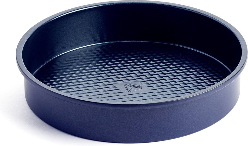 Stampo per torta Blue Diamond 22 cm - rivestimento antiaderente senza pfas - strato di cottura in ceramica - resistente al forno fino a 230°C - rotondo - blu