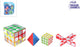 Set di cubi puzzle Brain Games - 4 pezzi.