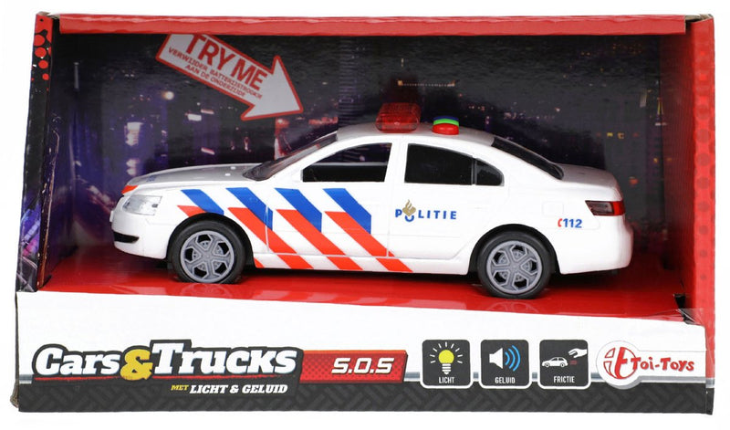 Toi-toys auto della polizia giocattolo con luci e suoni 5,5 x 16 x 6 cm - veicoli di emergenza