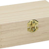 Caja de tarjetas de madera con cubierta de válvula