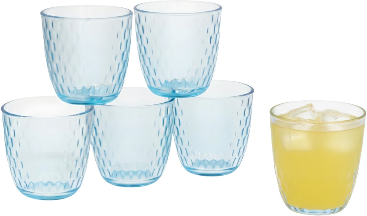 Bormioli Rocco Gerimport Bicchieri Acqua Bicchieri Vivace Blu - 6x Pezzi - Blu - 290 ml